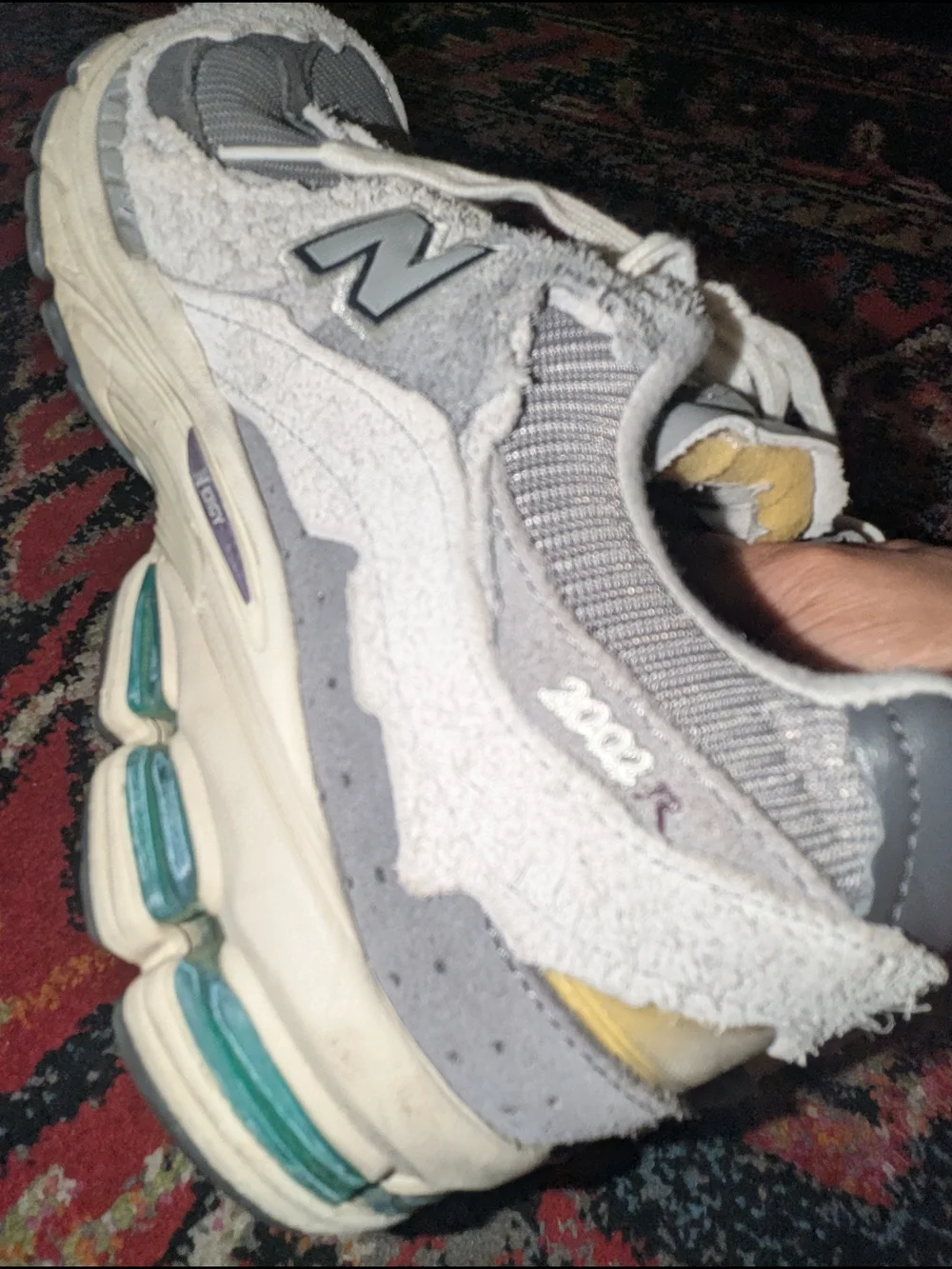 New Balance Grey 'N' Logo Running Sneakers